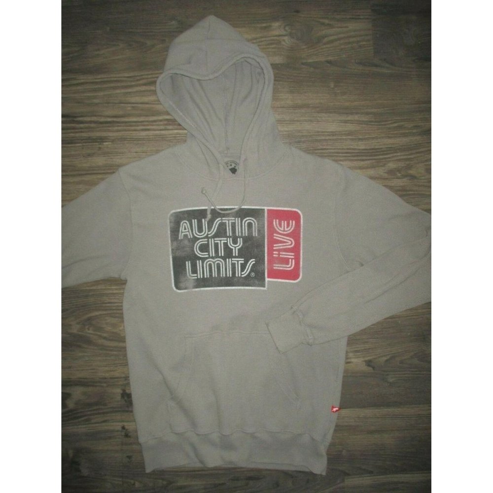 Austin City Limits  SweatShirt Hoodie LARGE Waffle